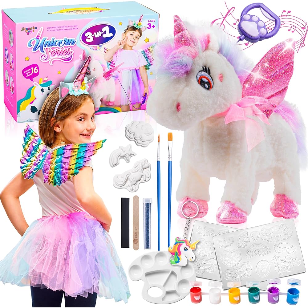 $8/mo - Finance Greenbo Unicorns Toys for Girls Age 4-6